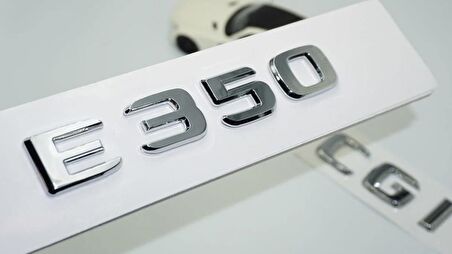 DK Tuning E350 CGi Bagaj Krom ABS 3M 3D Yazı Logo Benz İle Uyumlu