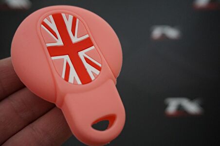 Mini Cooper F56 F55 F54 F60 English Flag 1.Kalite Silikon Anahtar Kılıfı