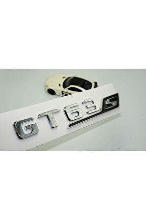 DK Benz GT 63S Bagaj Krom Siyah ABS 3M 3D Yazı Logo
