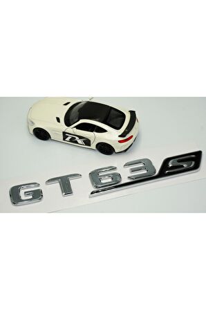 DK Benz GT 63S Bagaj Krom Siyah ABS 3M 3D Yazı Logo