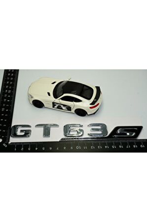 DK Benz GT 63S Bagaj Krom Siyah ABS 3M 3D Yazı Logo