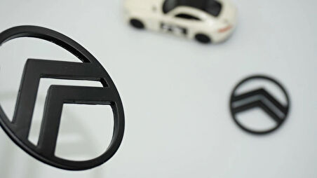 DK Tuning Citroen C3 C4 C5 C6 Mat Siyah ABS Yan Kanatlar Logo Arma Seti