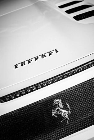 DK Tuning Ferrari Bagaj Siyah ABS 3M Yazı Logo Amblem