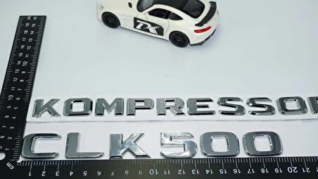 DK Tuning CLK500 Kompressor Bagaj Krom ABS Yazı Logo Benz İle Uyumlu