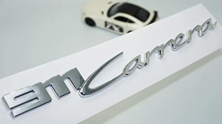 DK Tuning Porsche 911 992 Carrera 3M Gümüş Krom Bagaj Logo