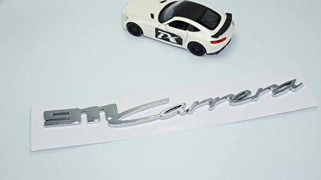 DK Tuning Porsche 911 992 Carrera 3M Gümüş Krom Bagaj Logo