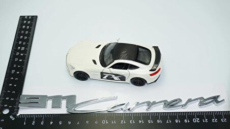 DK Tuning Porsche 911 992 Carrera 3M Gümüş Krom Bagaj Logo