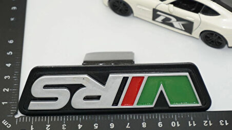 DK Tuning Skoda VRS Ön Panjur Gri Yeşil Kırmızı Logo Arma