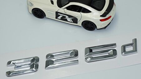 Dk Tuning 325d Bagaj Krom Metal 3m 3d Yazı Logo Bmw İle Uyumlu