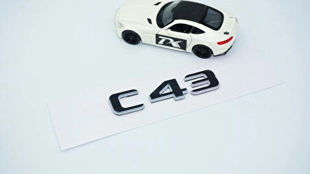 DK Tuning C 43 Bagaj Gri Siyah ABS Yazı Logo Benz İle Uyumlu