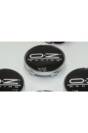 Oz Racing Jant Göbeği Kapak Seti 60mm Beyaz Gümüş Renk