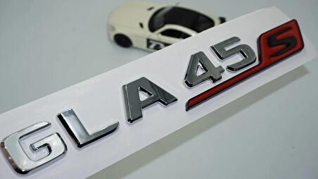 DK Tuning GLA 45S Bagaj Kırmızı Krom ABS Yazı Logo Benz İle Uyumlu
