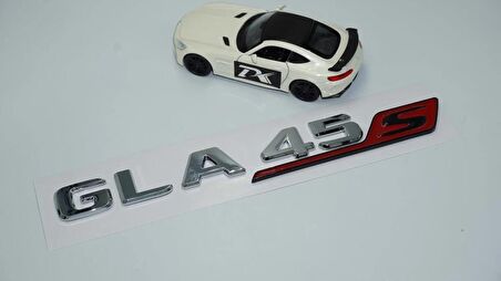 DK Tuning GLA 45S Bagaj Kırmızı Krom ABS Yazı Logo Benz İle Uyumlu