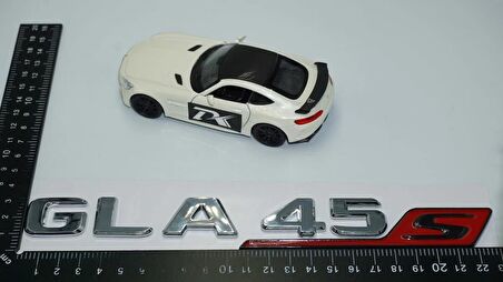 DK Tuning GLA 45S Bagaj Kırmızı Krom ABS Yazı Logo Benz İle Uyumlu