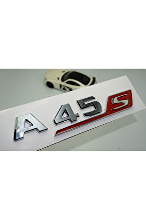 DK Benz A 45S Bagaj Krom Kırmızı ABS 3M 3D Yazı Logo