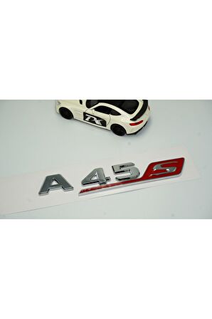 DK Benz A 45S Bagaj Krom Kırmızı ABS 3M 3D Yazı Logo