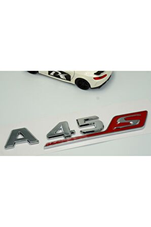 DK Benz A 45S Bagaj Krom Kırmızı ABS 3M 3D Yazı Logo