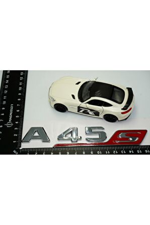 DK Benz A 45S Bagaj Krom Kırmızı ABS 3M 3D Yazı Logo