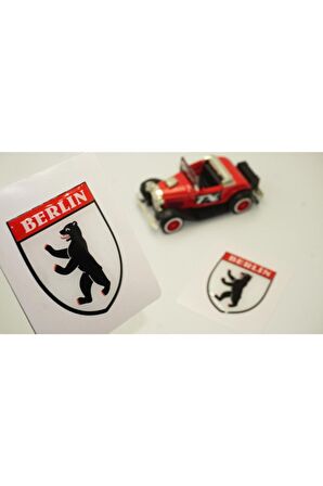 Berlin Logo Damla Silikon Sticker 2 Li Set