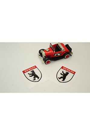 Berlin Logo Damla Silikon Sticker 2 Li Set