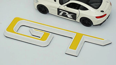 DK Tuning Mustang GT Bagaj Sarı Beyaz Logo Arma Ford İle Uyumlu