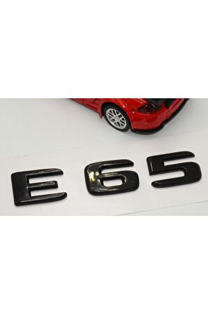 E 65 Bagaj Parlak Siyah Abs 3m 3d Yazı Logo