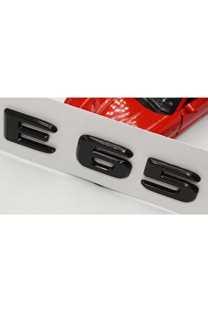 E 65 Bagaj Parlak Siyah Abs 3m 3d Yazı Logo