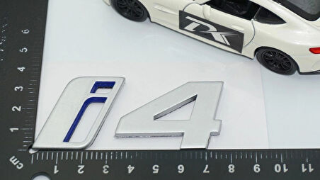DK Tuning i4 Bagaj Mavi Gri ABS Yazı Logo Arma Bmw İle Uyumlu
