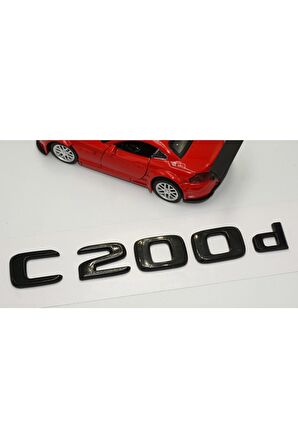 C 200d Bagaj Parlak Siyah Abs 3m 3d Yazı Logo