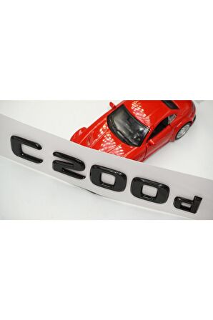 C 200d Bagaj Parlak Siyah Abs 3m 3d Yazı Logo