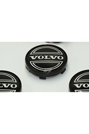 Volvo Jant Göbeği Kapak Seti 60mm Siyah Renk