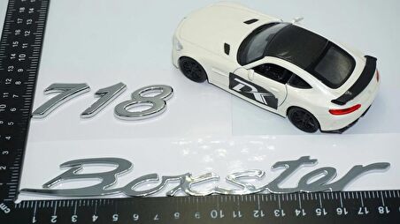 DK Tuning Porsche 718 Boxster Bagaj 3M 3D ABS Yazı Logo Amblem Seti