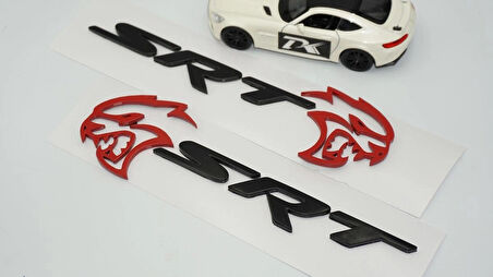 DK Tuning Dodge Challenger Charger SRT Hellcat Siyah Kırmızı Logo Arma