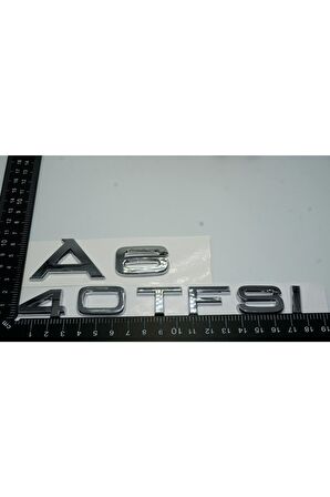 Audi A6 40 Tfsi Krom Abs 3m 3d Bagaj Yazı Logo Orjinal Ürün