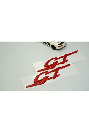 DK Maserati GT Ghibli Levante Grecale Yan Çamurluk Kırmızı Logo Amblem