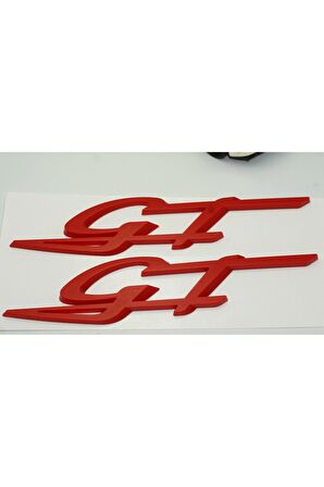 DK Maserati GT Ghibli Levante Grecale Yan Çamurluk Kırmızı Logo Amblem