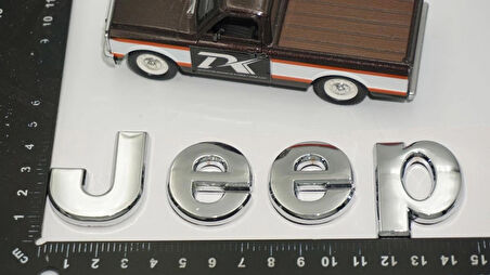 DK Tuning Jeep Kaput Bagaj Krom Metal Logo Amblem Arma