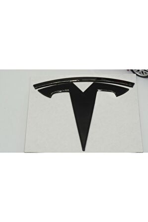 Tesla Model 3 S X Y Logo 3m 3d Parlak Siyah Rozet Amblem Ürün