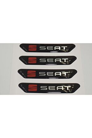 Seat Logo Kapı Kenarı Koruma Metalize Damla Desen 3m Band