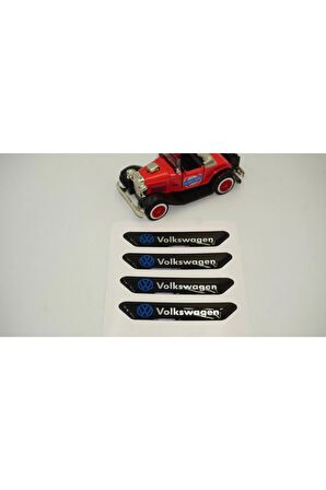Volkswagen Logo Kapı Kenarı Koruma Metalize Damla Desen 3m Band