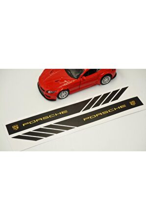 Porsche Yan Aynalar Selefon Kaplama Sticker Seti