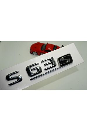 S63s Bagaj Krom Metal 3m 3d Yazı Logo