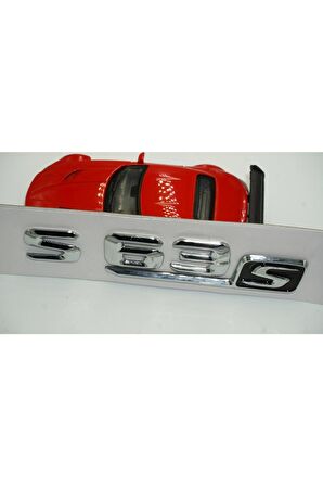 S63s Bagaj Krom Metal 3m 3d Yazı Logo