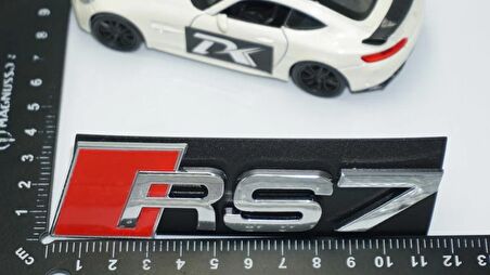 DK Tuning RS7 Gümüş Kırmızı 3D Ön Panjur Logo Audi İle Uyumlu