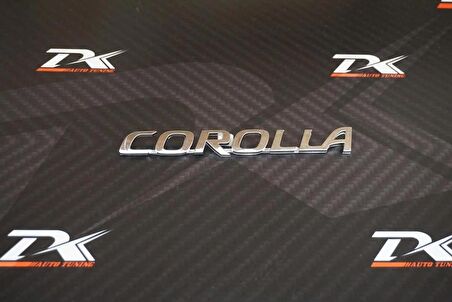 DK Tuning Toyota Corolla Bagaj 3M 3D Krom ABS Logo Amblem