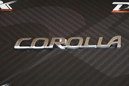 DK Tuning Toyota Corolla Bagaj 3M 3D Krom ABS Logo Amblem