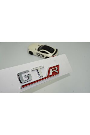 DK Benz GT R Krom Kırmızı Abs 3m 3d Bagaj Logo Amblem