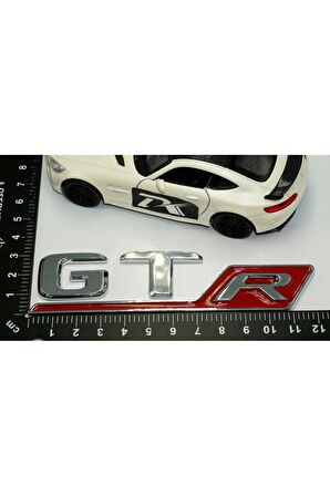 DK Benz GT R Krom Kırmızı Abs 3m 3d Bagaj Logo Amblem