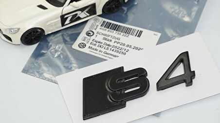 DK Tuning S4 Siyah 3M Bagaj Logo Audi İle Uyumlu