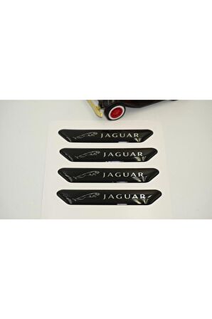 Jaguar Logo Kapı Kenarı Koruma Metalize Damla Desen 3m Band